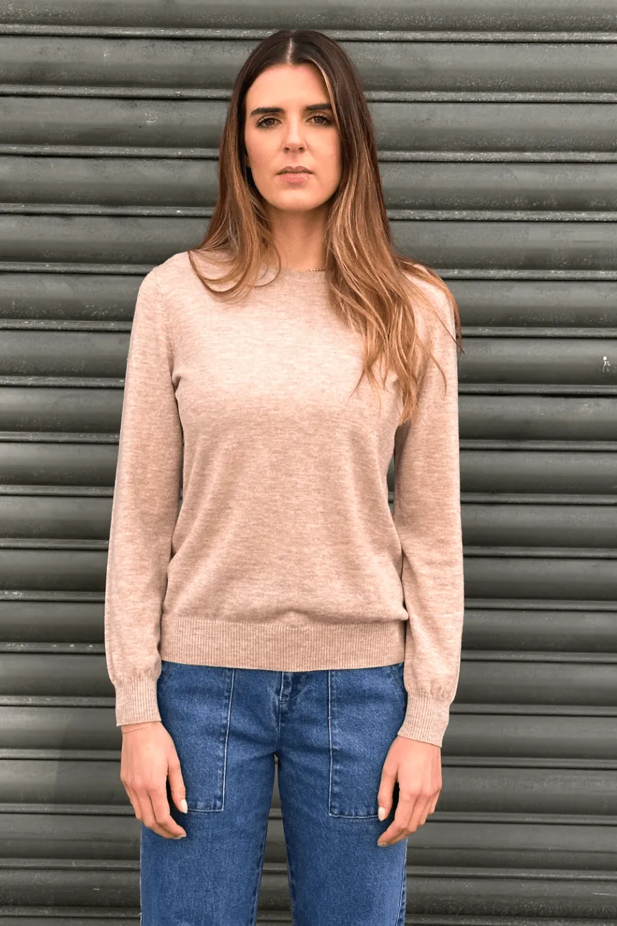 Crew Neck Cashmere Merino Jumper