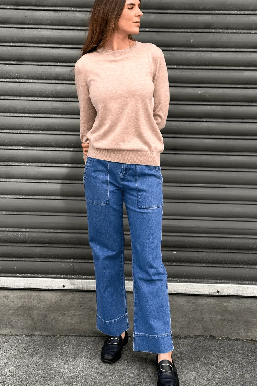 Crew Neck Cashmere Merino Jumper
