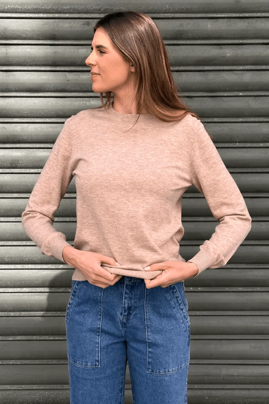Crew Neck Cashmere Merino Jumper