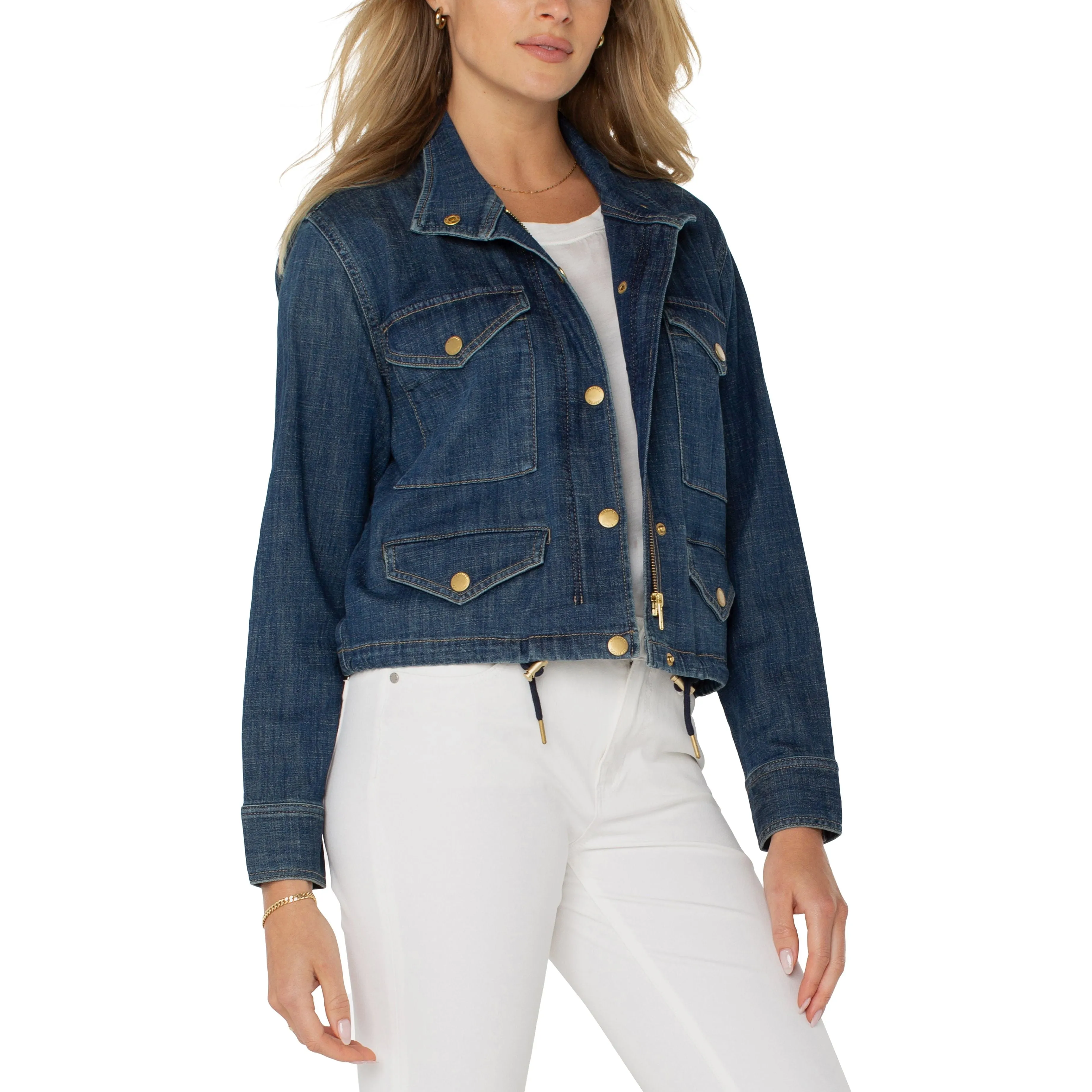 Cropped Cargo Jacket