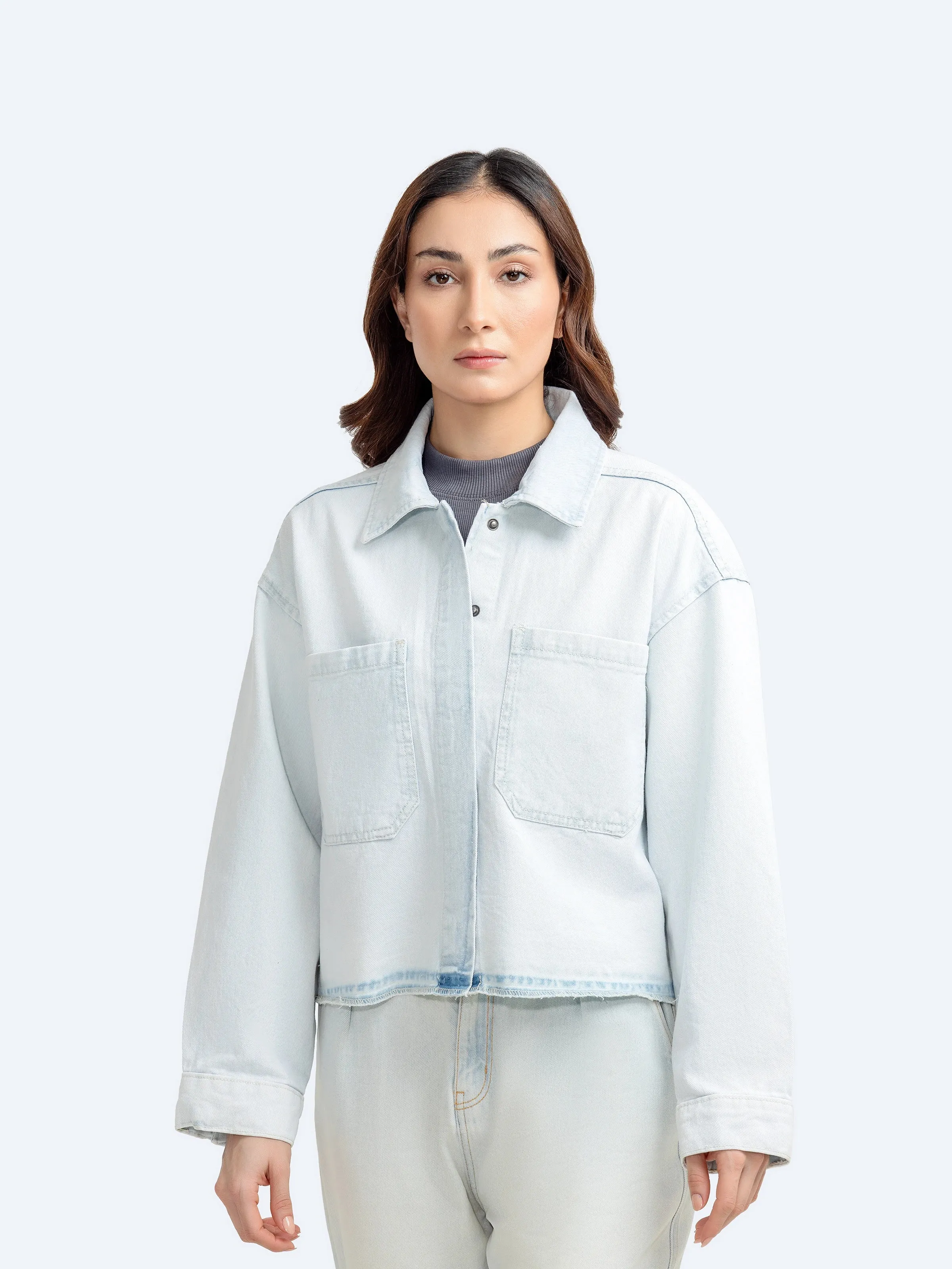 Cropped Denim Jacket - FWTJD24-002