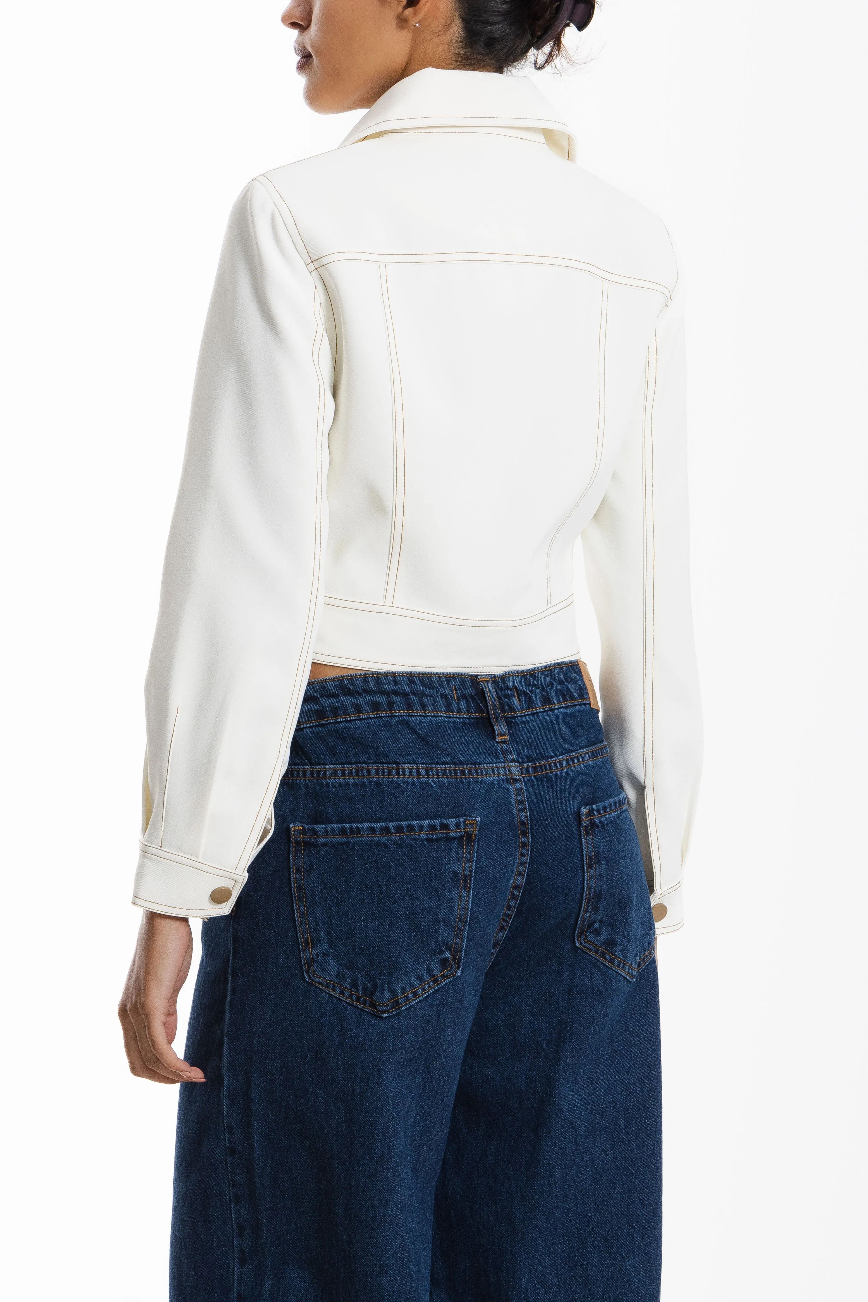 CROPPED DENIM JACKET