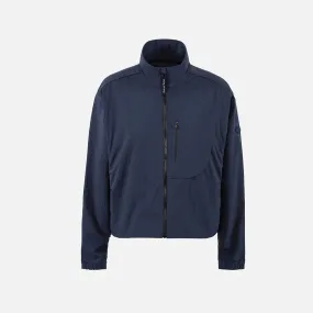 Cropped Recycled DWR Jacket, Midnight