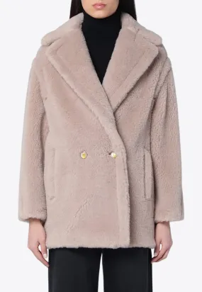 Cuba Double-Breasted Teddy Coat