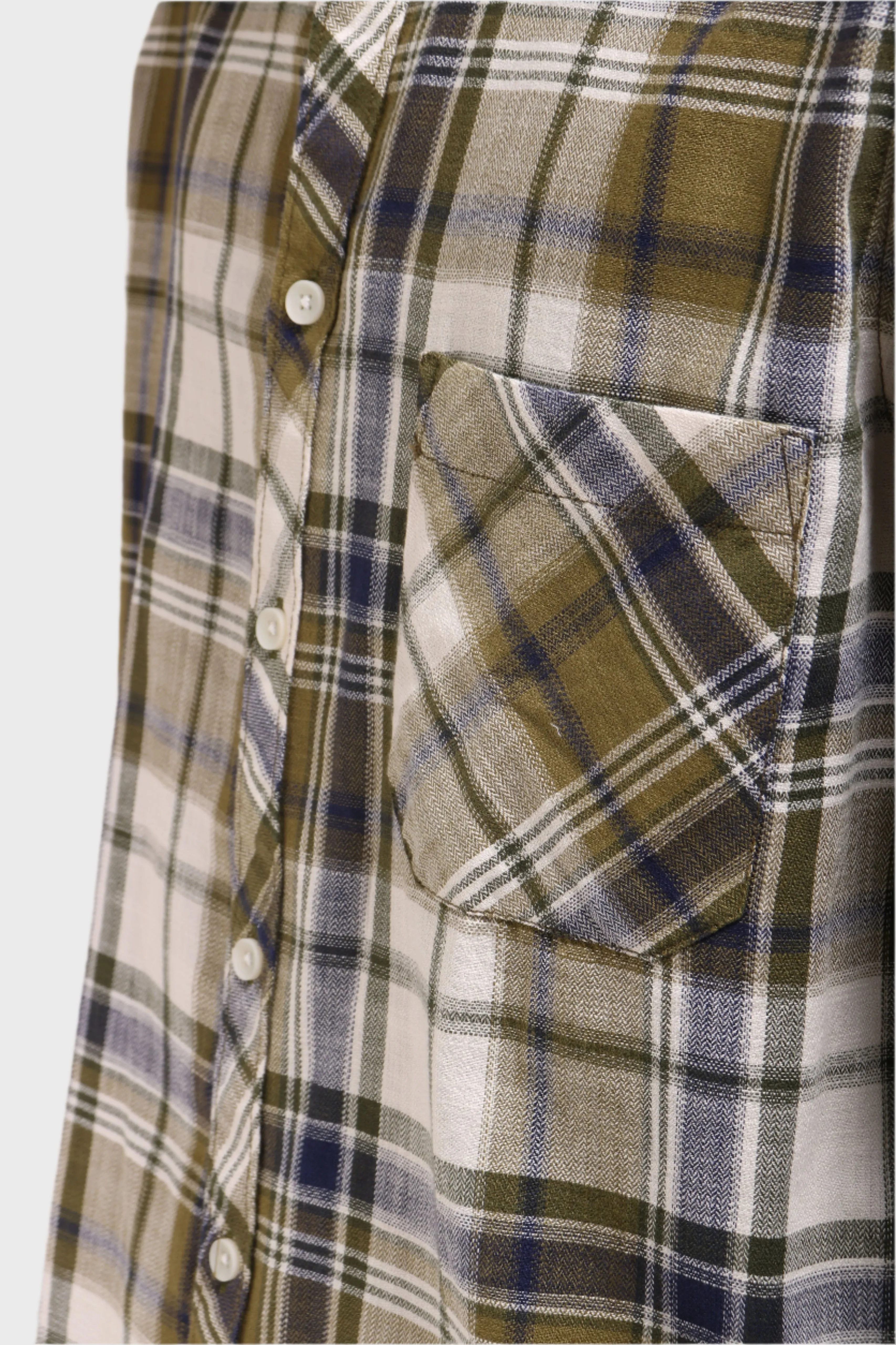 DARK GREEN CHECKS REGULAR FIT SHIRT