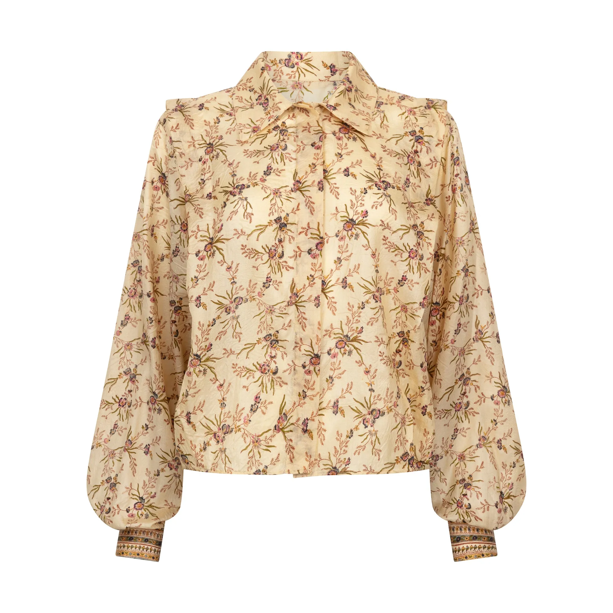 Dehavarman Shirt: Vintage French Floral