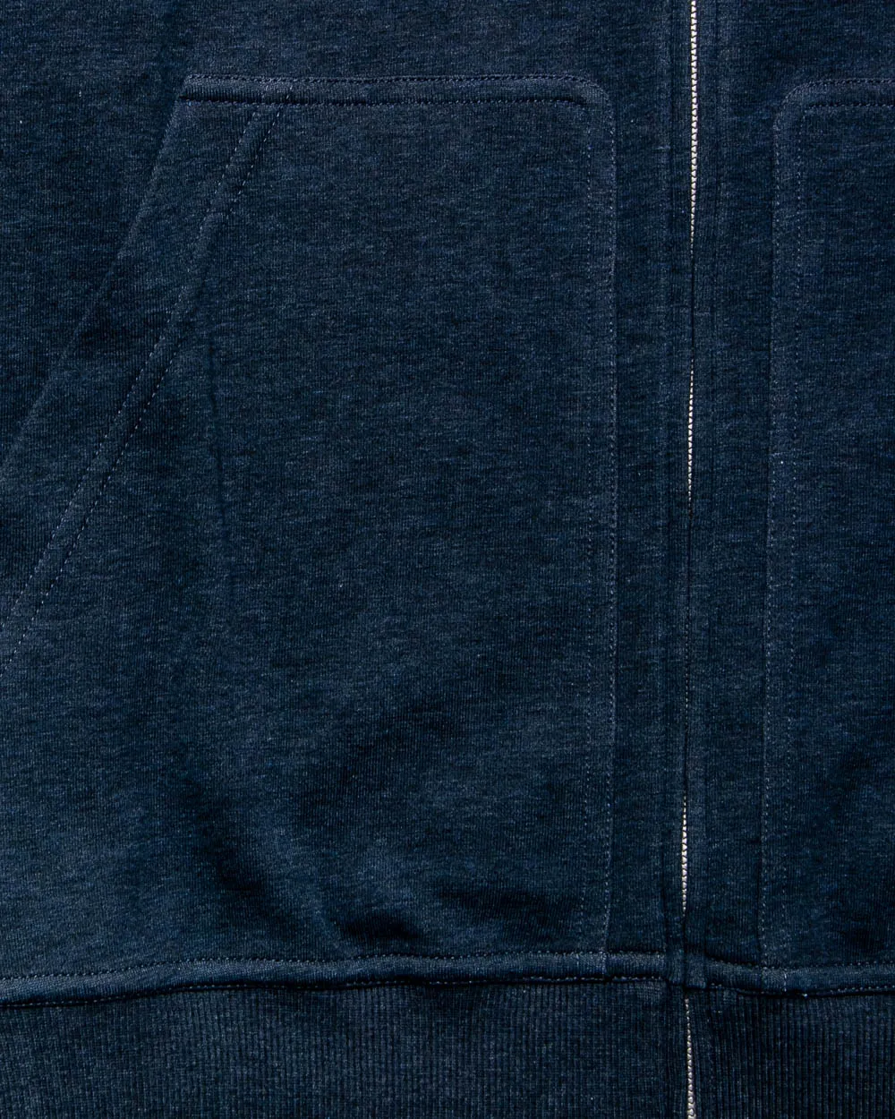 Denim Blue Zip Hoodie