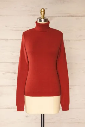 Derby Rust | Knit Turtleneck w/ Long Sleeves