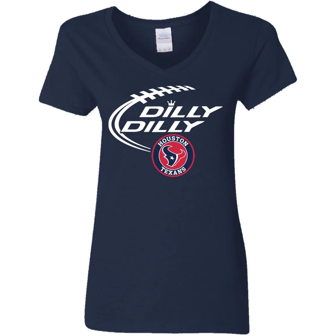 Dilly Dilly Houston Texans Nfl Football Women V-Neck T-Shirt