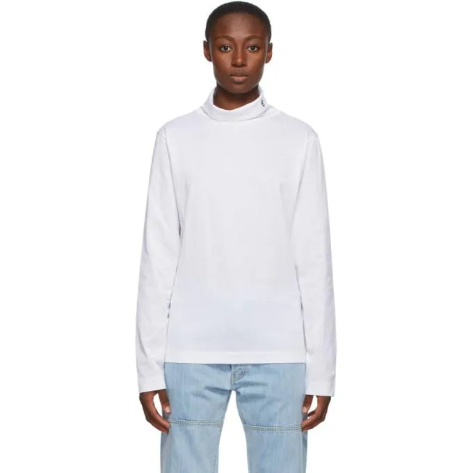 Etudes White Small Accent Award Turtleneck