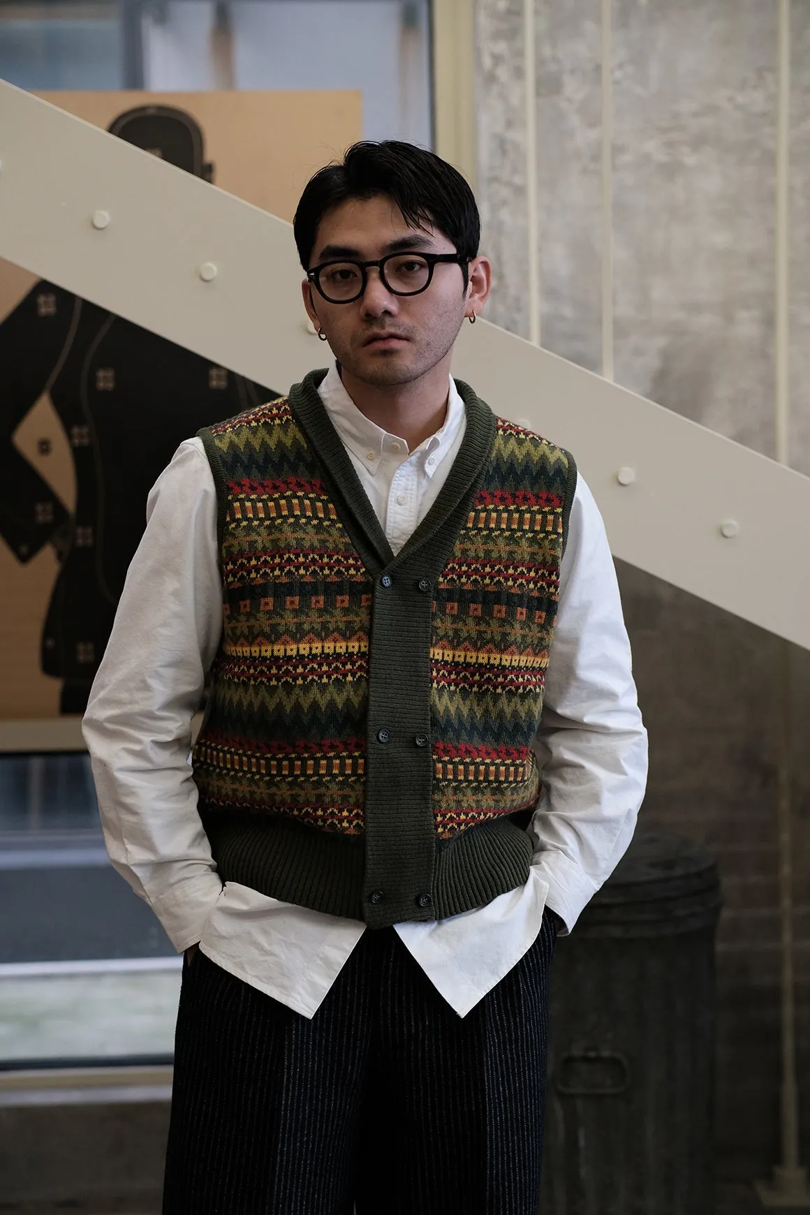 Fair Isle Knitted Vest