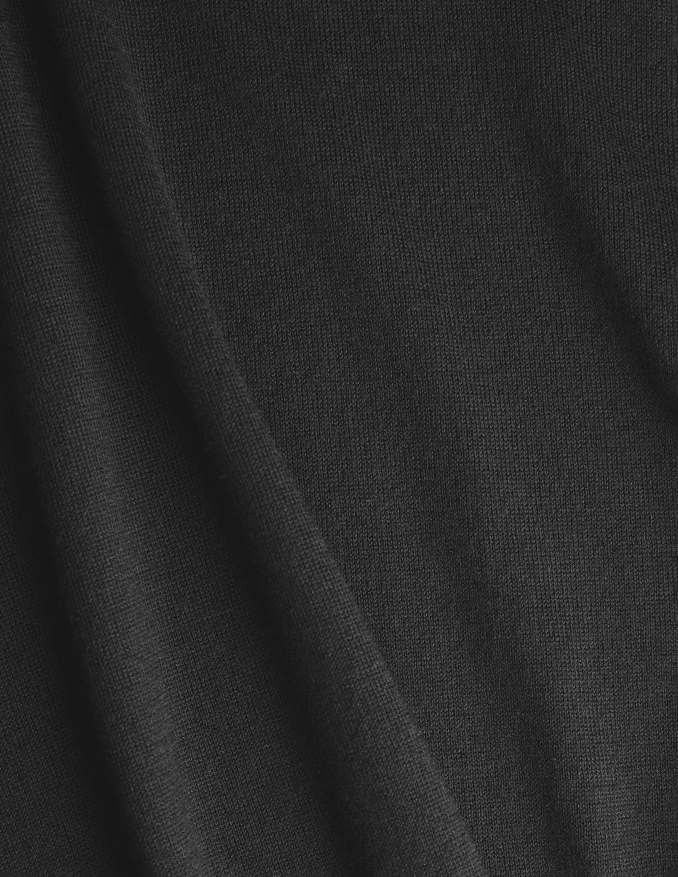 Fine Knit Turtleneck Black