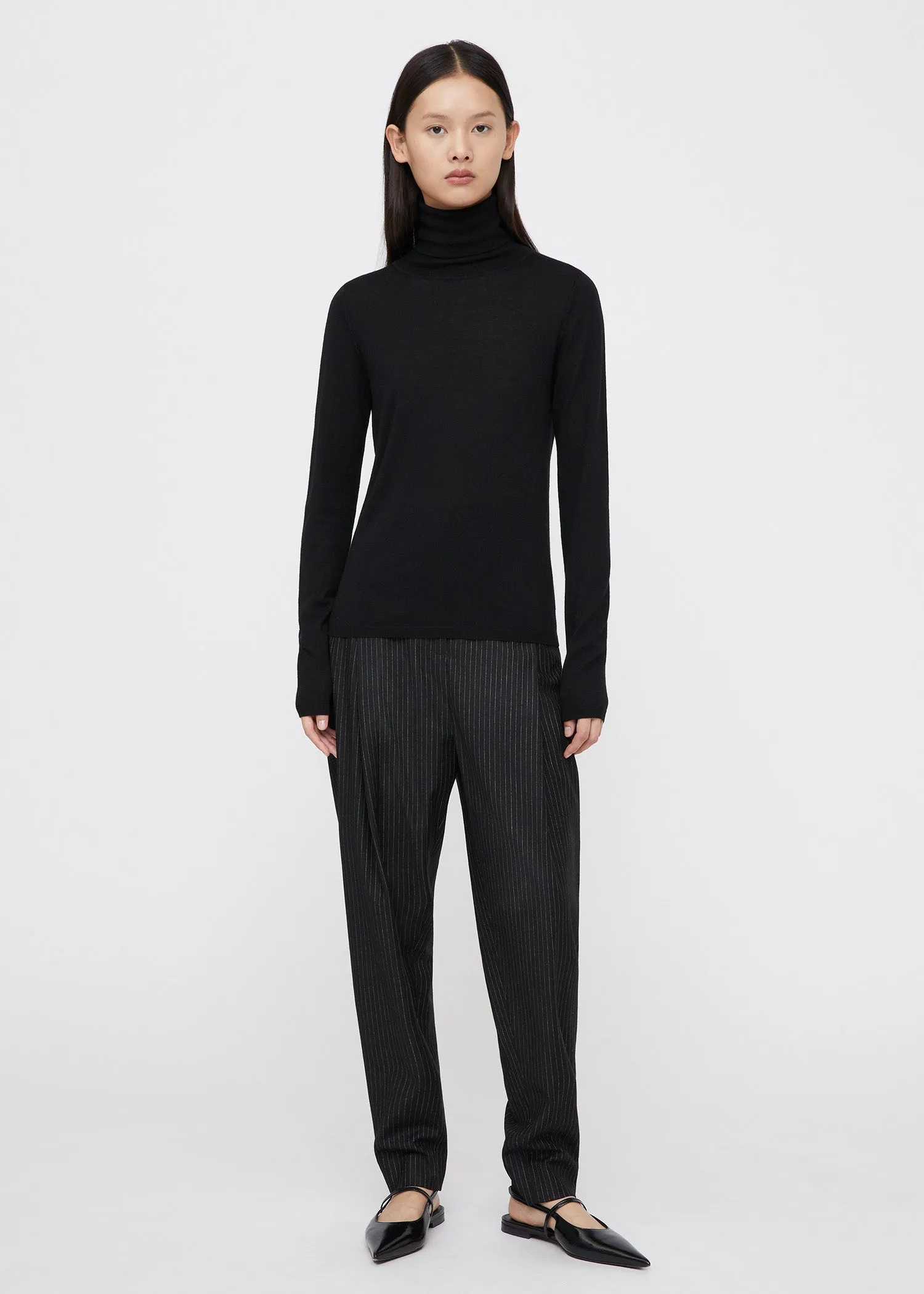 First layer turtleneck black