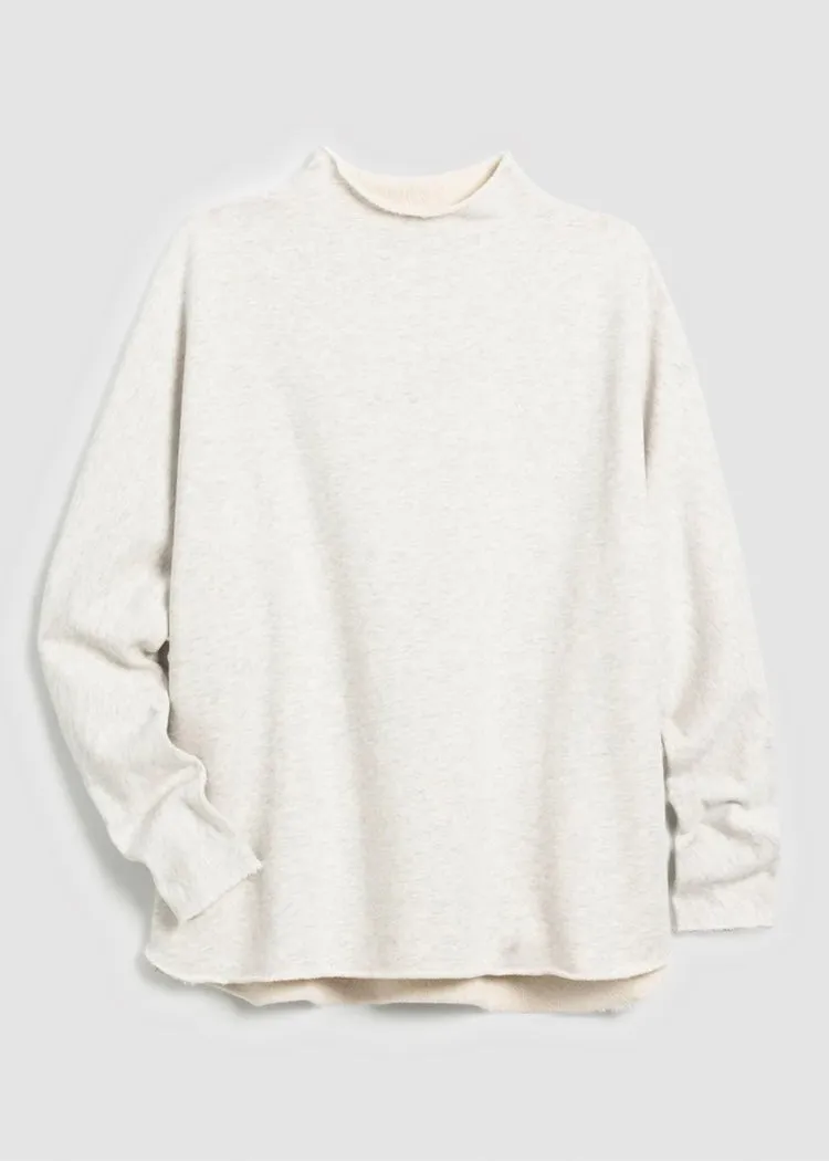 Frank & Eileen | Effie Funnel Neck Capelet | Triple Fleece