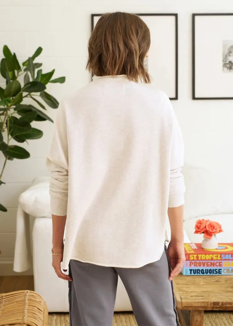 Frank & Eileen | Effie Funnel Neck Capelet | Triple Fleece
