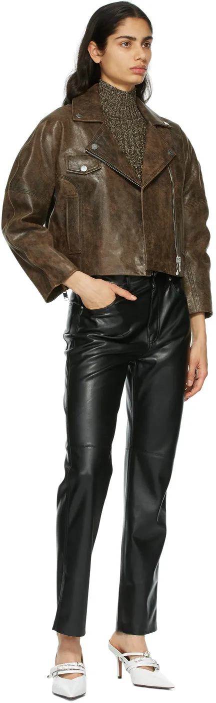 GANNI Gold Glitter Knit Turtleneck