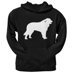 Great Pyrenees Silhouette Black Adult Hoodie