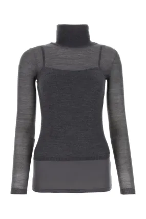 Grey wool Stresa sweater