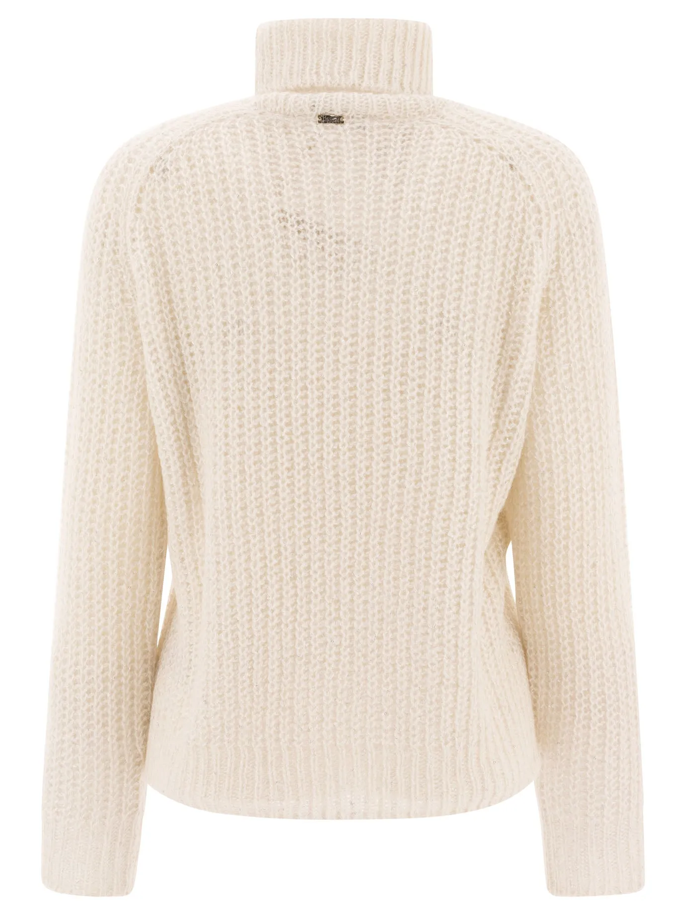 HERNO Alpaca Blend Metallic Turtleneck Sweater - Regular Fit