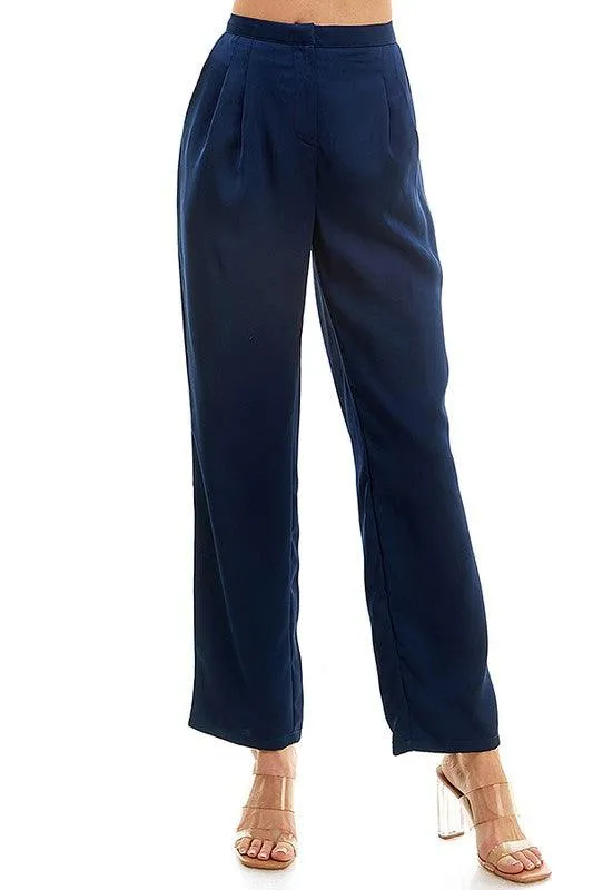 high rise straight leg pants