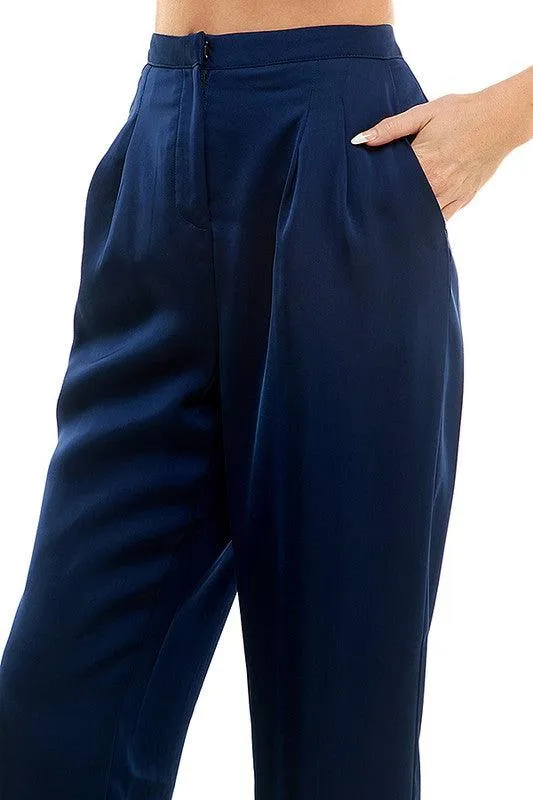 high rise straight leg pants