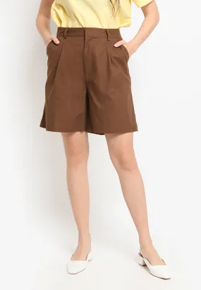 High Waist Bermuda Pants