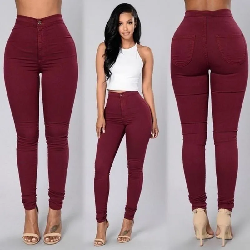 High Waist Pencil Pants
