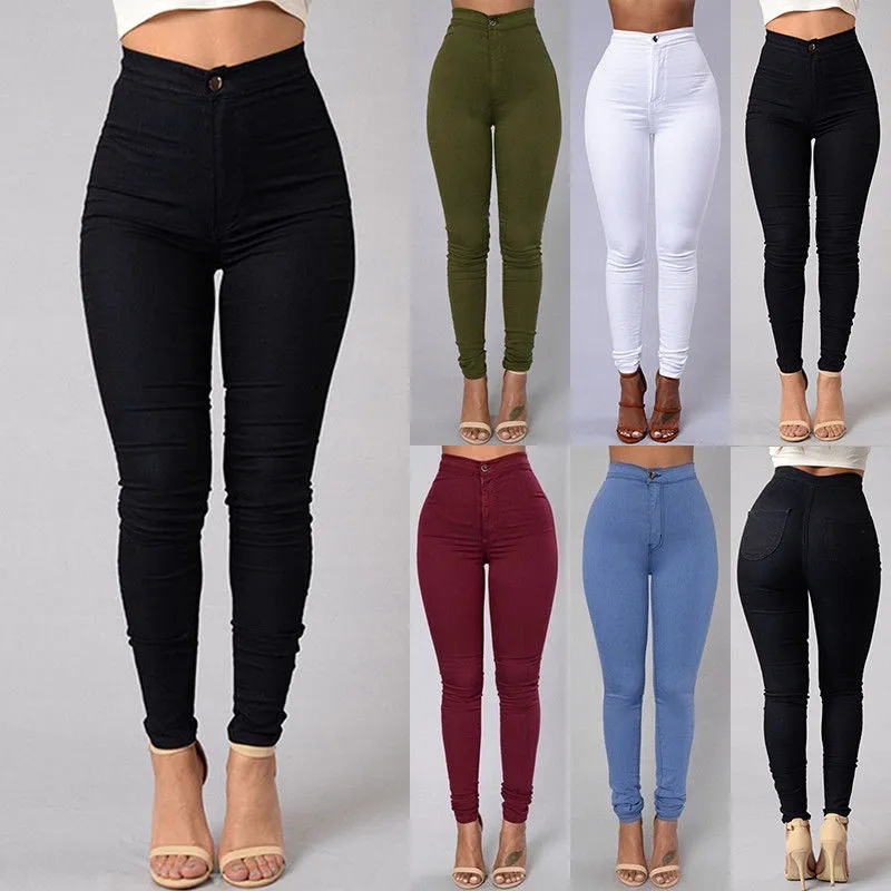 High Waist Pencil Pants