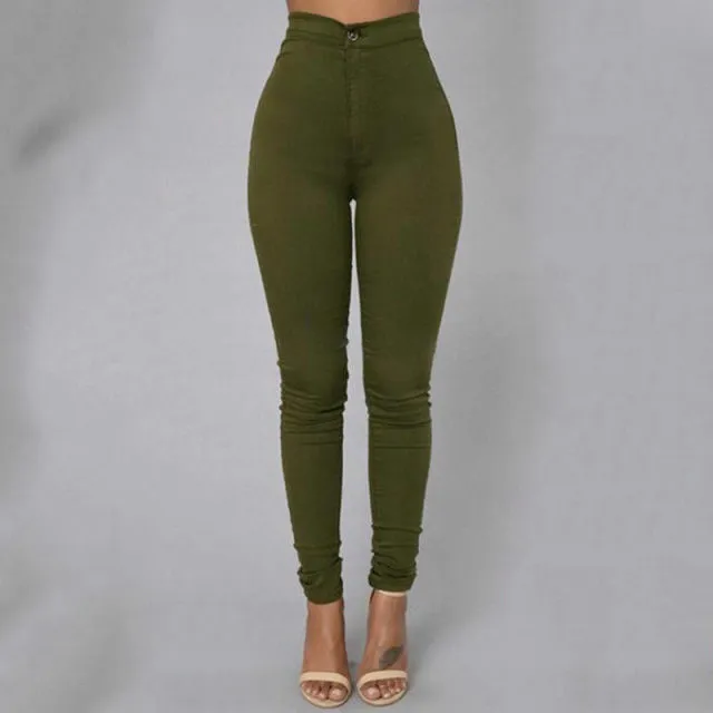 High Waist Pencil Pants