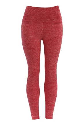 High Waist Plus Size Pants heatherred_Plus Size