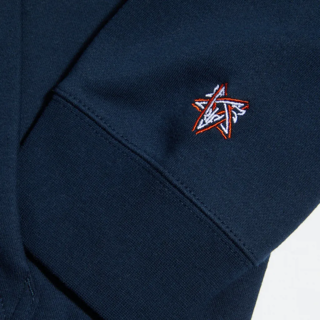 HUF X Thrasher Bayview Hoodie Navy