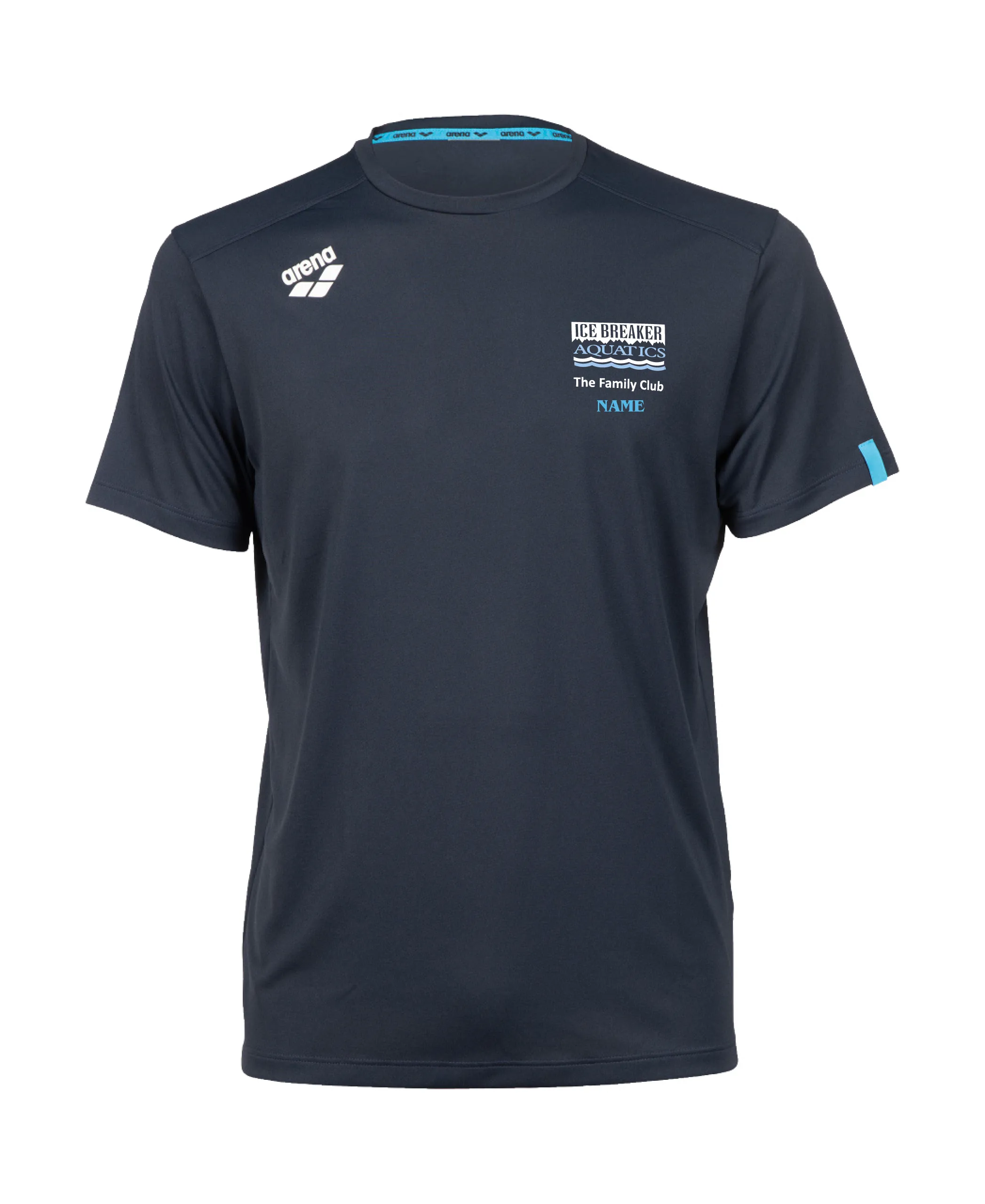Ice Breaker Aquatics Unisex Team T-Shirt Solid - Navy