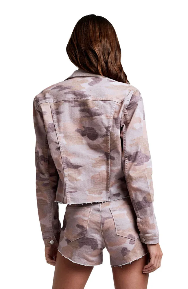 Janice Crop Jacket Pink Camo