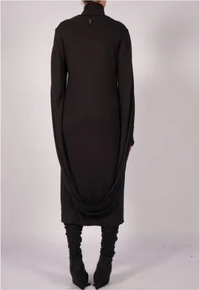 Jersey Dress Midi with Single Sleeve