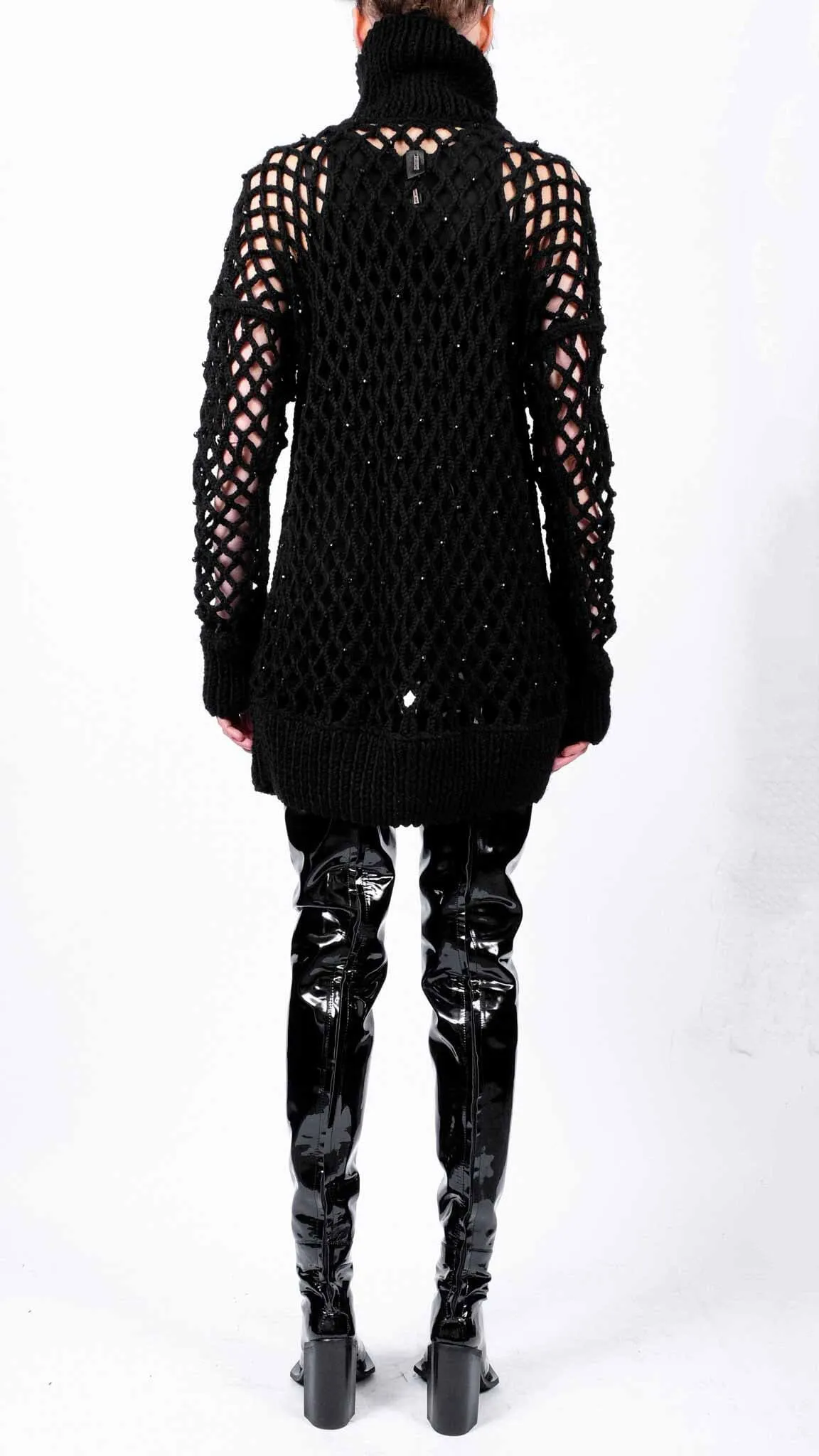 Knitted Turtleneck with Stones