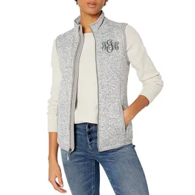 Ladies Knit Sweater Vest with Monogram