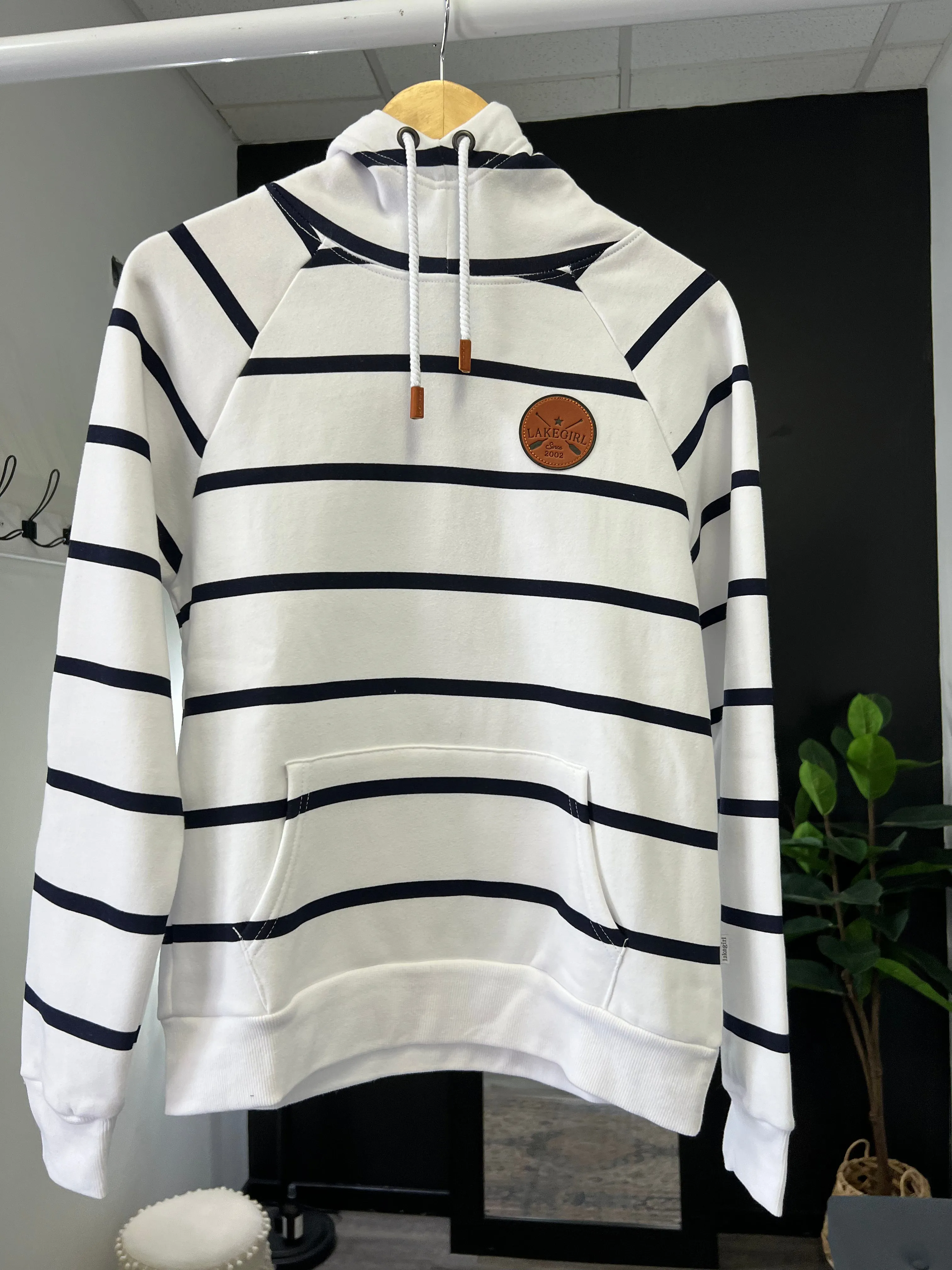 Lakegirl Fleece Striped Hoodie