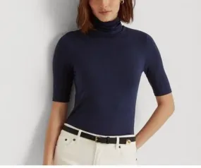 LAUREN Ralph Lauren Stretch Jersey Turtleneck