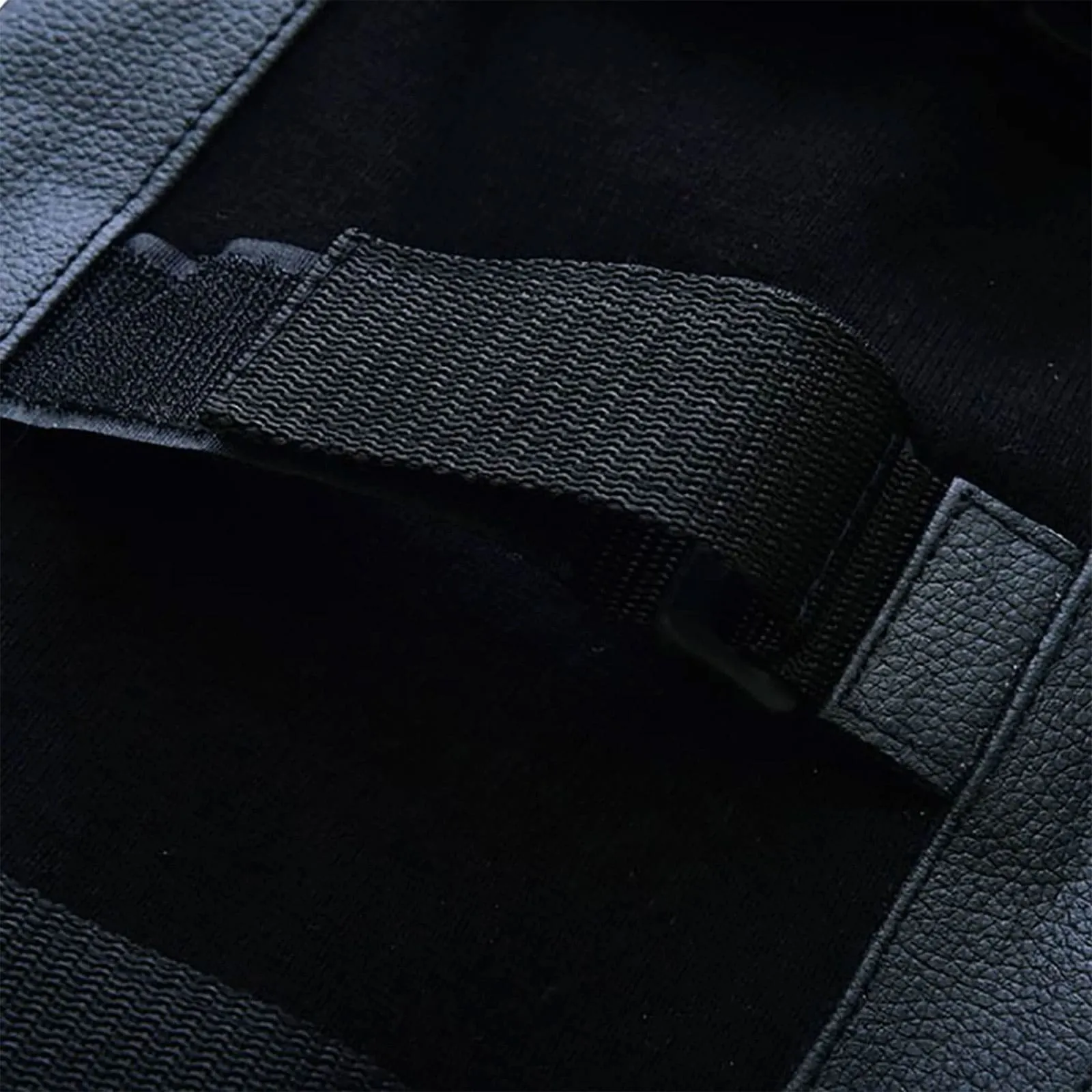 Leatherick Collarless SWAT Tactical Style leather Vest