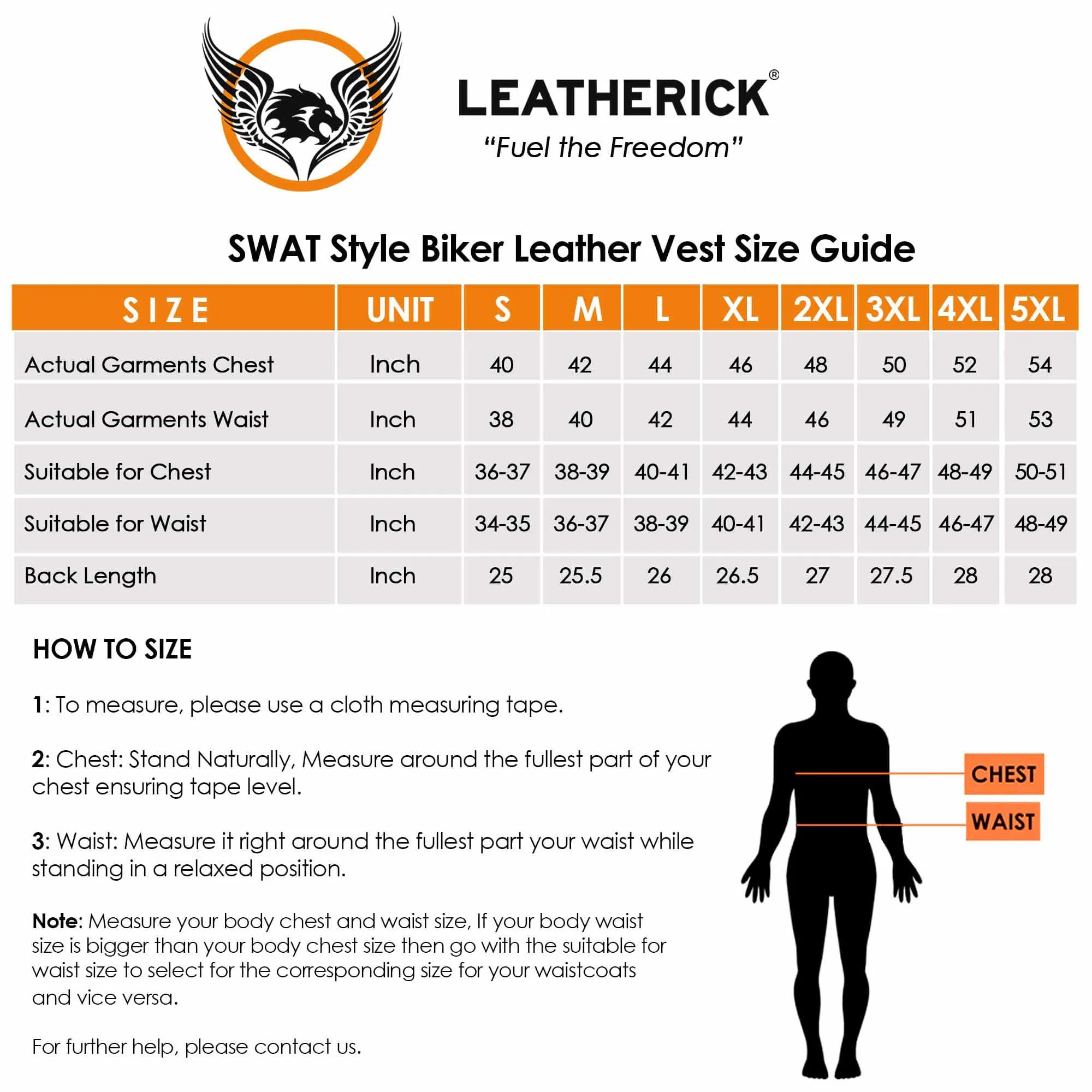 Leatherick Collarless SWAT Tactical Style leather Vest