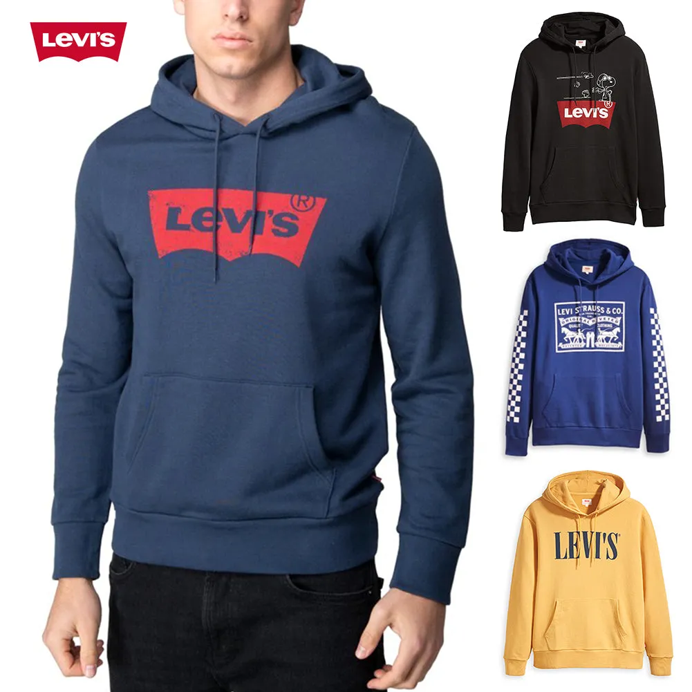 Levi's Men's Hoodie Pullover Various Logo Long Sleeve Casual Hooded Sweatshirt