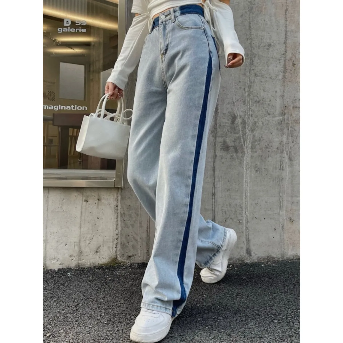 Loose High Waist Vintage Jeans