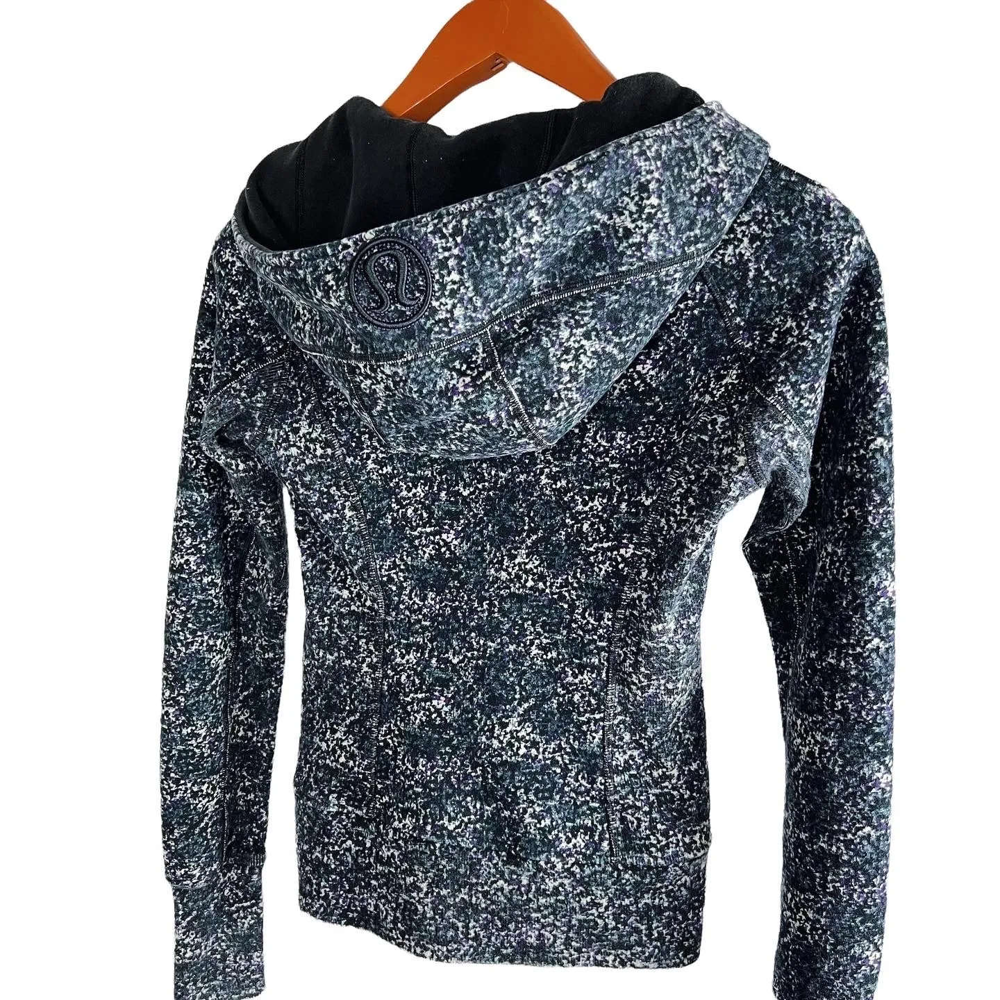 Lululemon Speckled Athletic Zip-Up Cropped Hoodie