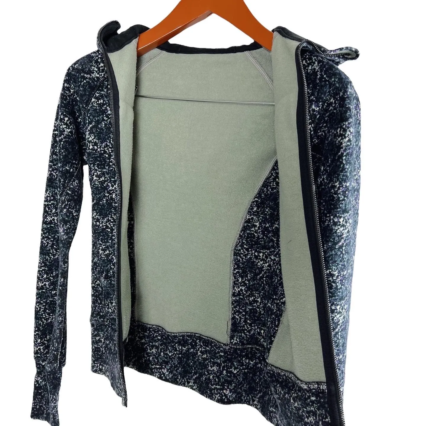 Lululemon Speckled Athletic Zip-Up Cropped Hoodie