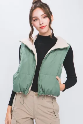 Luxe Reversible Puffer Vest