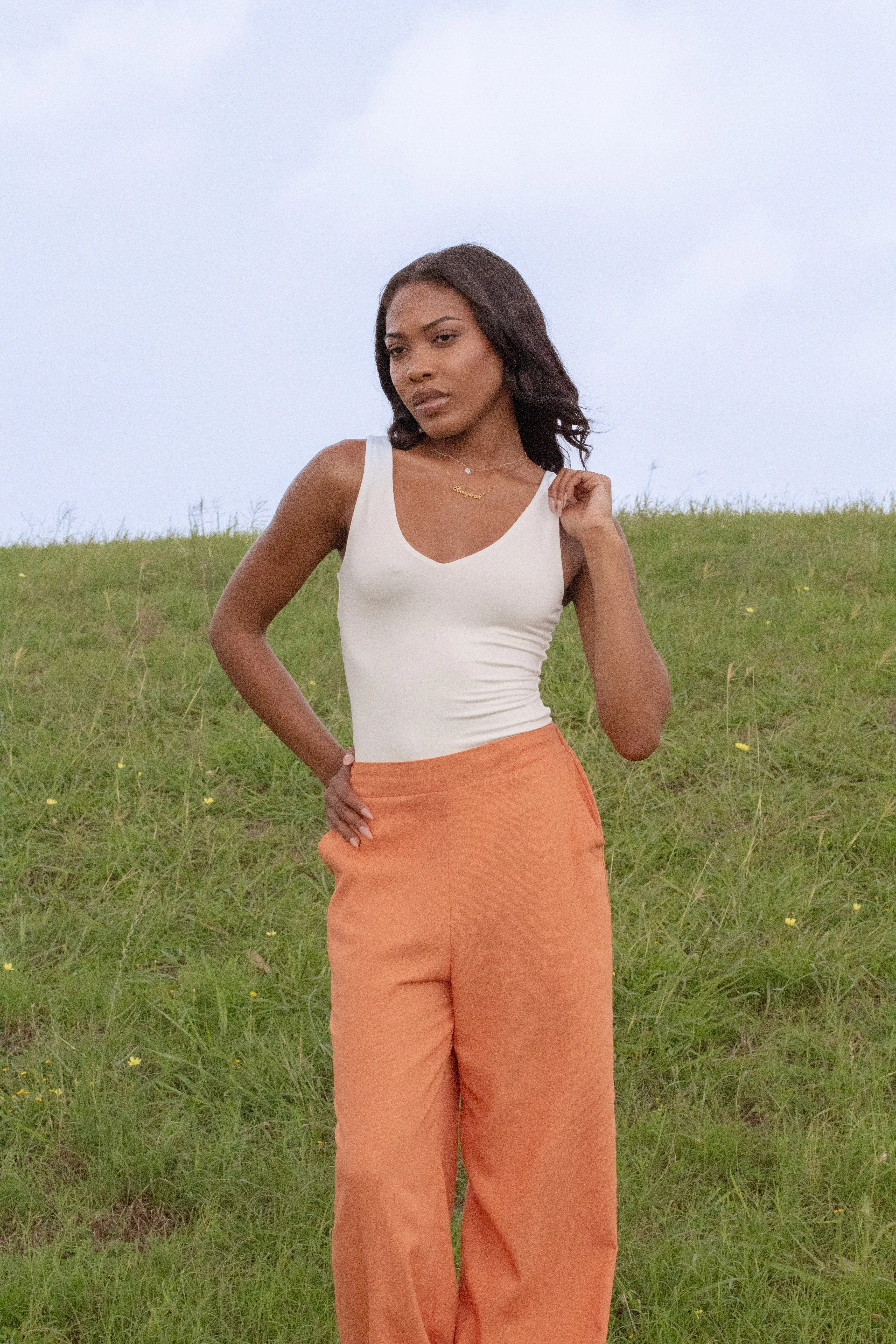 Malakai Seamless Bodysuit (White)