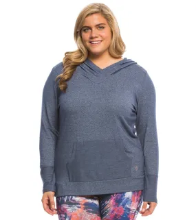 Marika Plus Size Surplice Cowl Hoodie Tunic