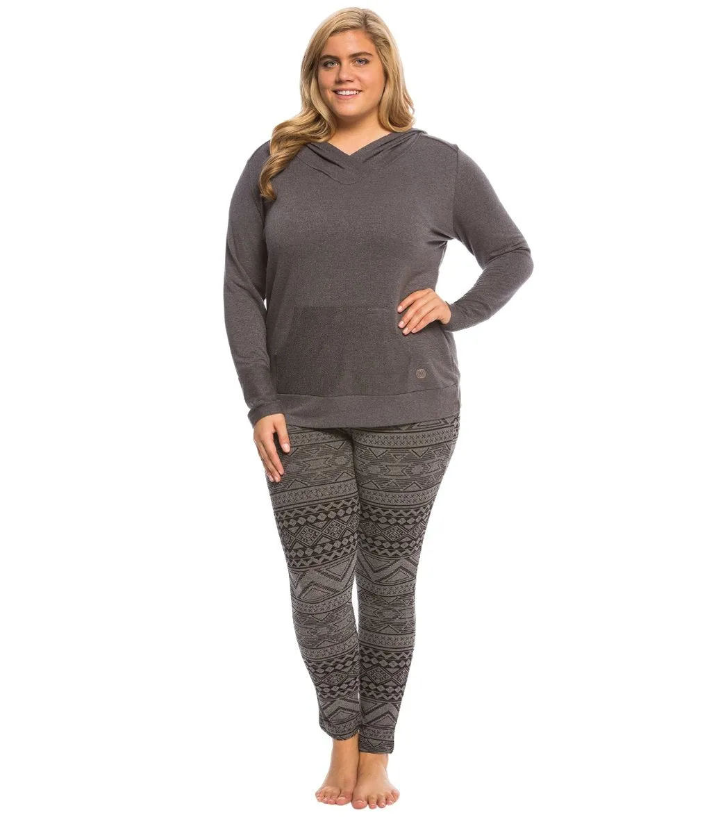 Marika Plus Size Surplice Cowl Hoodie Tunic