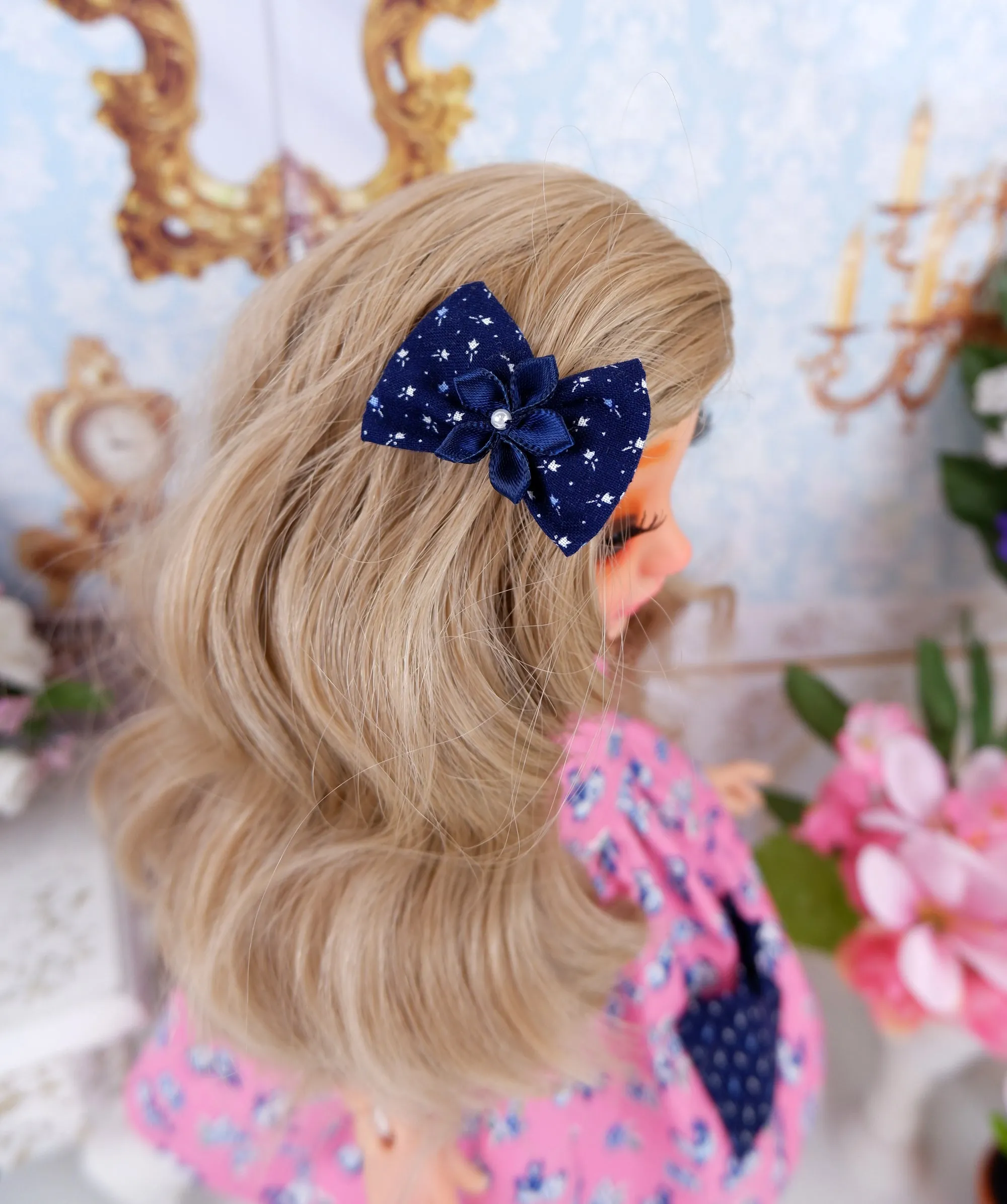 May Bluebird - dress with sandals for Ava BJD doll