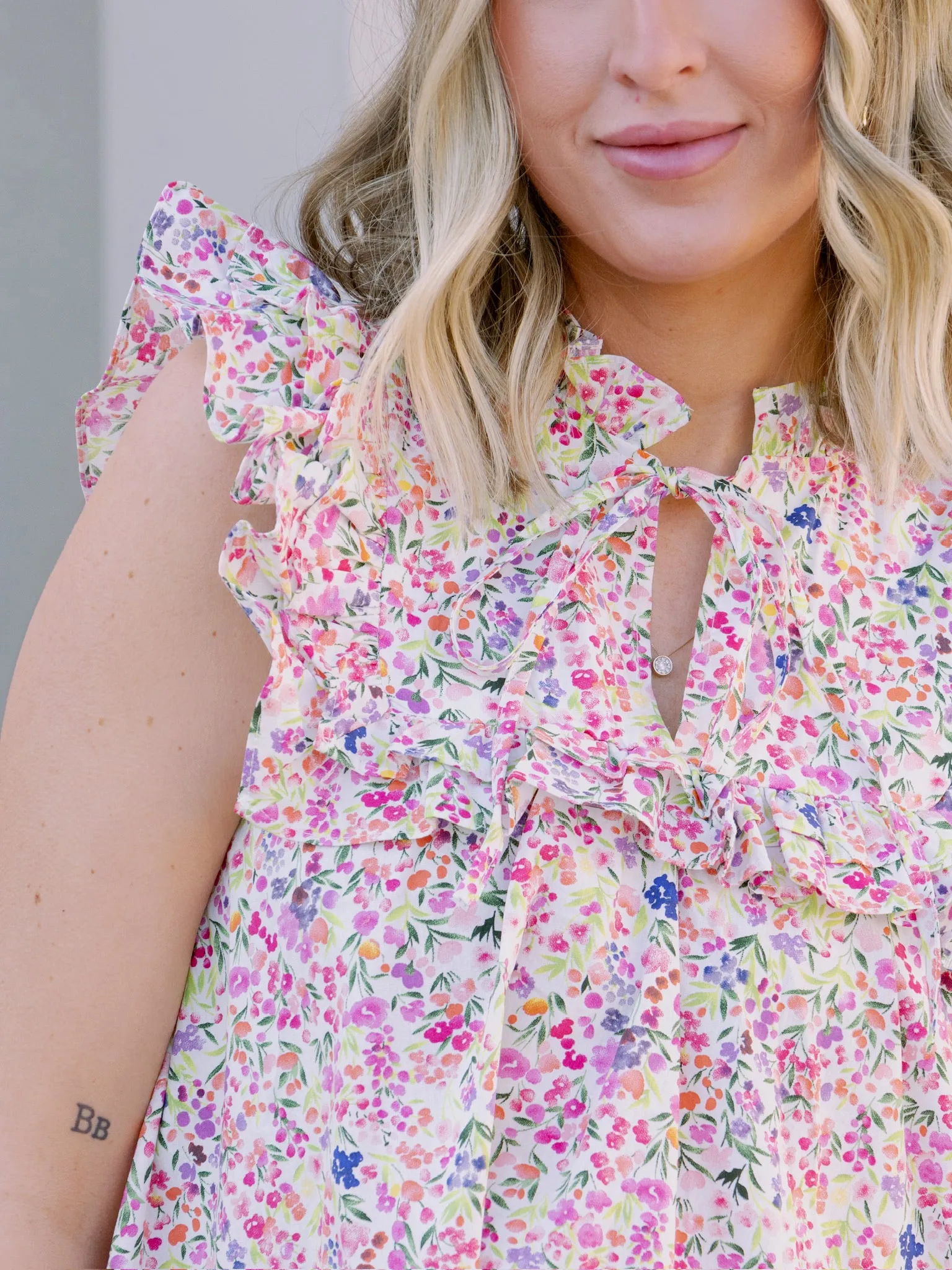 Meet Me in Santorini Petal Mosaic Dress